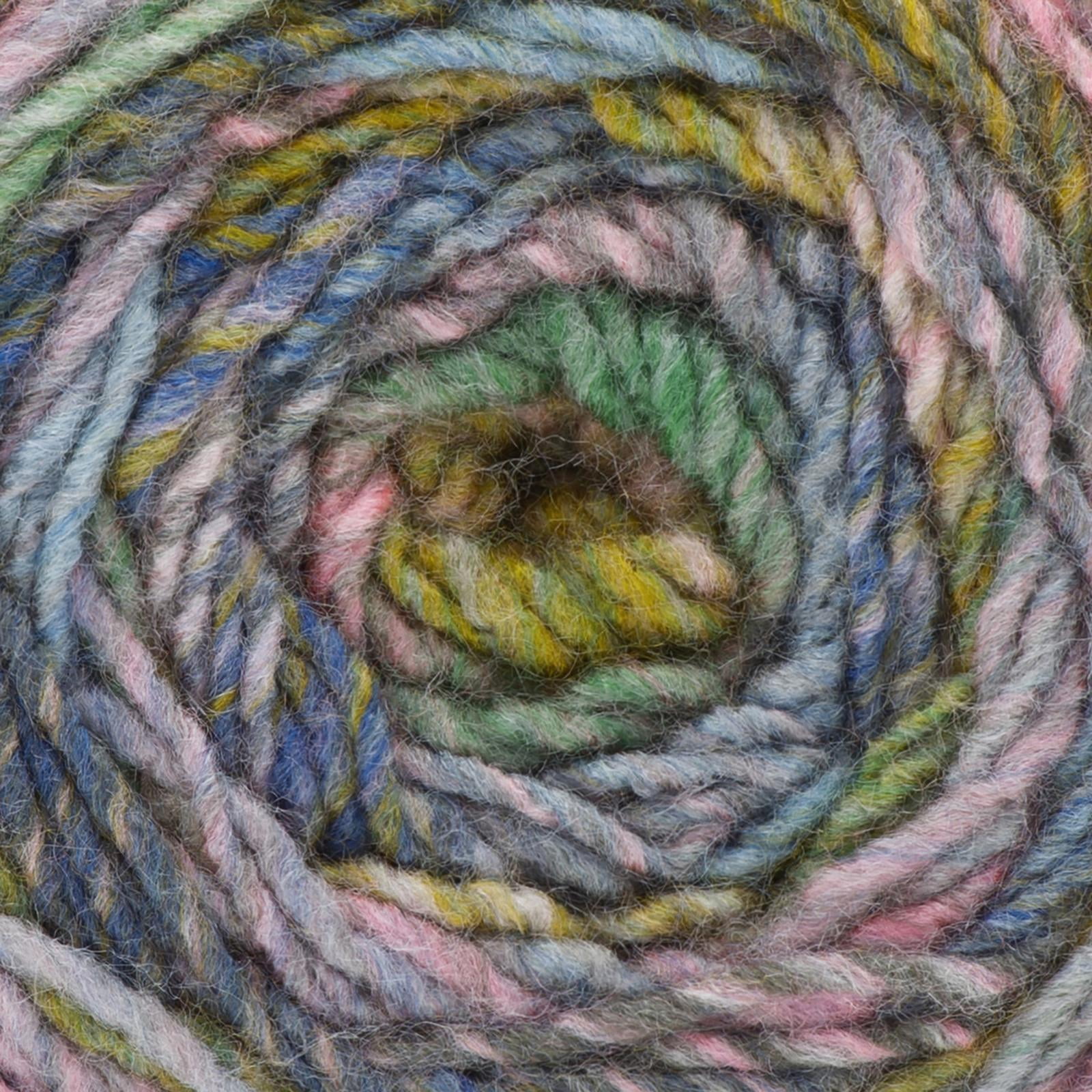 Red Heart® Roll With It Melange™ #4 Worsted (Medium) Acrylic Yarn, Green Room 5.29oz/150g 389 Yards (3 Pack)