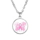 thumbnail image 1 of Fiudx Ofertas relámpago del día Collar colgante de mujer Simple Collar Concientización Sobre El Cáncer de mama Accesorios periféricos, 1 of 1