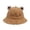 A1#-Khaki, variant on Women's Cute Frog Bucket Hat, Animal Face Funny Fisherman Cap Sun Hat