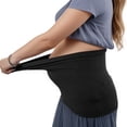thumbnail image 3 of Unique Bargains 2 Pcs Maternity Belly Bands for Pregnant Women Black1 White, 3 of 7