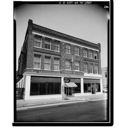 Historic Print, Savannah Historic District, Whitfield Building, 121-125 Whitaker Street, Savannah, Chatham County, GA - 3, 16" x 20"