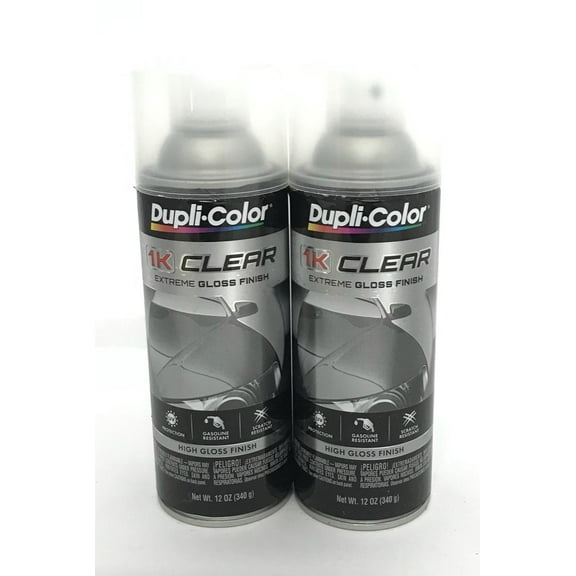 Duplicolor 1KCG-2PACK Clear Coat High Gloss Finish - 12 oz Aerosol Can