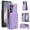 Purple, variant on ELEHOLD Slim Faux Leather Case for Samsung Galaxy Z Fold 4, PU Leather Card Holder Flip Stand Shockproof Wallet Case With Front Tempered Glass for Samsung Galaxy Z Fold 4,Black