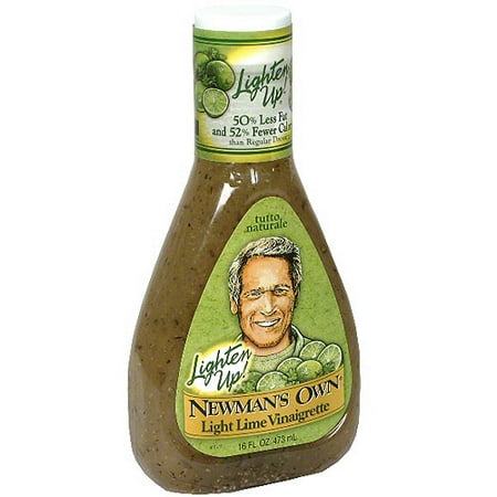 - Newman's Own Lighten Up Light Lime Vinaigrette, 16 oz (Pack of 6)