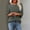 Army Green, variant on Women Raglan Crew Neck Vertical Waffle Rib Knit 3/4 Flare Sleeve Pullover Top, Soft Heather Solid Loose Curved Hem Casual Blouse for Fall Winter Daily Office Loungewear Outfits (Khaki,S)