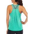 thumbnail image 1 of Débardeurs d'Entraînement pour Femmes Débardeurs Racerback en Forme en Vrac pour Femmes Débardeurs de Course de Réservoir Musculaire Sans Dos en Mesh, 1 of 2