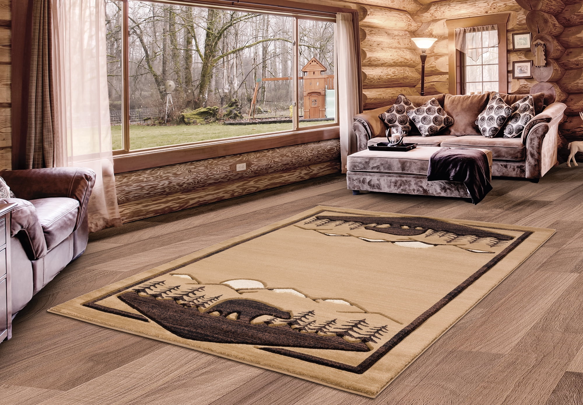 United Weavers of America Lodge Geometric Loomed Area Rug, 5.25' x 7.5'
