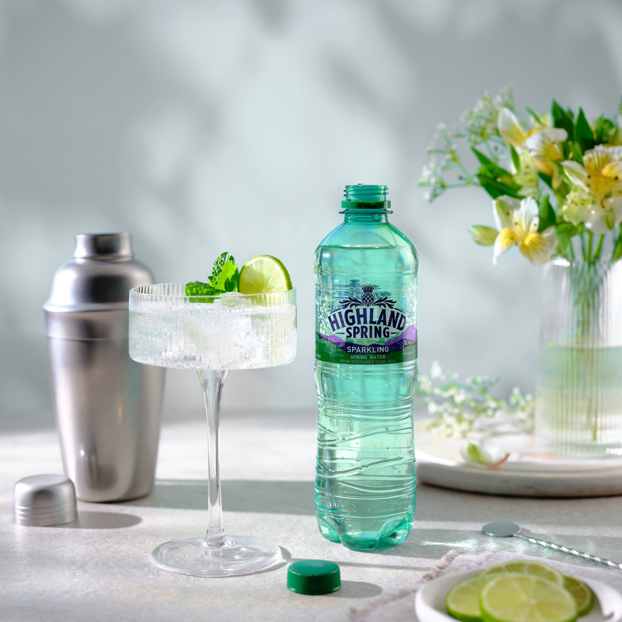 Highland Spring Sparkling Water 6 X 1L, Imported from Britain
