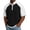 B-Black, variant on Men's Waffle T-Shirts Half Zip Summer Tops Raglan Short Sleeve Casual Stand Collar Shirt Breathable Color Blocked Pullover Tees S-5XL B-Green