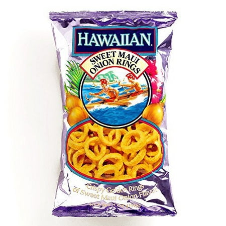 Hawaiian Sweet Maui Onion Ring Chips 4 oz each (1 Item Per (Best Onion Rings In Seattle)