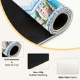 thumbnail image 3 of Mahjong Mat 31.5" x 31.5" Colorful Coastal Village Sailboats Palm Trees Tropical Flowers Non-Slip Noise Reduction Mahjong Tiles Table Cover for Dominoes Poker Card Board and Tile Games, 3 of 6