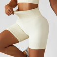 thumbnail image 5 of Gibobby Pantalones De Casuales Para Mujer Pantalones cortos de yoga de fitness para mujer Pantalones cortos de equitación de de cintura alta Pantalones cortos de levantamiento(Beige, M), 5 of 5