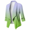 thumbnail image 3 of Vedolay Women's Blazer jackets Women's Casual Blazers Long Sleeve Oversized Business Lapel Collar Jacket,Green XL, 3 of 5