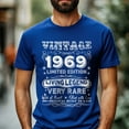 thumbnail image 2 of Vintage 1969 Limited Edition T-Shirt, Retro Birthday Shirt for Men, Perfect Gift for 1969 Birth Year, 2 of 4