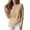 Khaki, variant on ZHOGXU Sheer Long Sleeve T Shirts For Women Loose Fit Lightweight O Neck Basic Tee Tops For Casual Work,Green