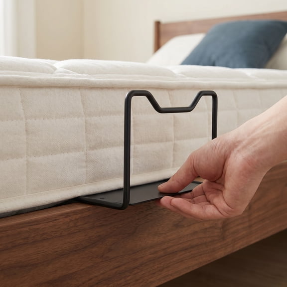 Mattress Slide Stopper, Mattress Retainer Bar to Keep Stabilizer, Stopper to Prevent Sliding Holder in Place, Anti Slip Gripper for Most Soft Bed,2 Pack