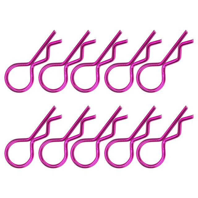 Peahefy RC Car R Clips,RC Body Clips,10Pcs RC Car Shell Clip R‑Shape Metal Body Clips Pins for 1/5 1/6 1/8 1/10 RC Car