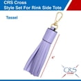 thumbnail image 4 of CRS Cross Rink Side Tote - Accessory Skate Bag for Figure Skating, Ice Skating, Roller Skating, Inline, Ballet, Dance, Cheer, Tennis, and Other Sports. (Purple-Lavender, Style Gift Set), 4 of 6