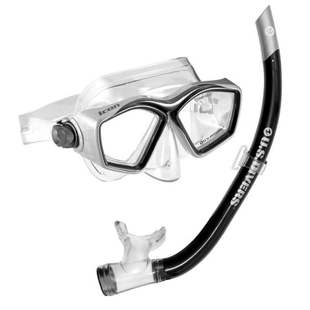 U.S. Divers (240030) Easily Adjustable Snorkeling Combo for Adults, One Size Fits Most