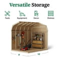 thumbnail image 6 of Little Cottage Co. 8x10 Value Gambrel Barn with 6 ft. Sidewalls, Outdoor Wood Storage Shed Do-It-Yourself Precut Kit, 6 of 13