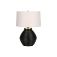 thumbnail image 4 of Monarch Specialties Lighting, 25"h, Table Lamp, Black Concrete, Ivory / Cream Shade, Contemporary, 4 of 6