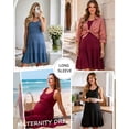 thumbnail image 5 of Women's Summer Maternity Dress Sleeveless Ruffle Tank Dress with Pockets, 5 of 6
