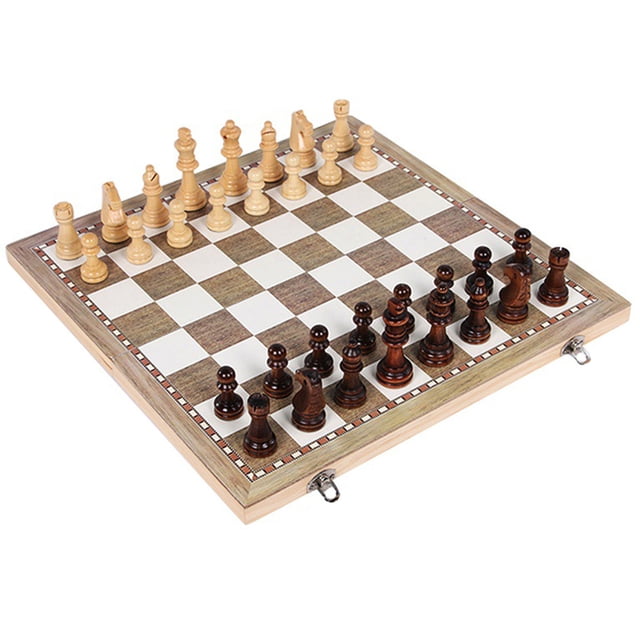 Shisuyan 1 Set Wooden Chessboard Educational Chess High Grade For Family Travel Friendly Design For And Carrying