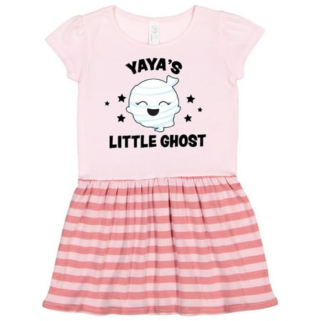 

Inktastic Cute Yaya s Little Ghost with Stars Gift Toddler Girl Dress