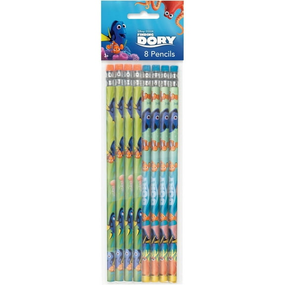 Unique Industries Finding Dory Pencils, 8 Count