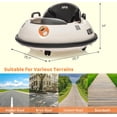 thumbnail image 5 of NEILA 12V Kids Ride on Bumper Car 360° Spin Battery Powered Electric Fun Toys with Remote Control  , LED Lights , Safety Belt , Music , 2 Driving Modes for Toddlers Boys and Girls (White), 5 of 7