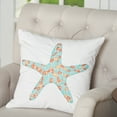 thumbnail image 2 of Grand Starfish Beaded Pillow, 18" x 18", 2 of 4