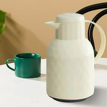 Gnmfd Large Capacity Glass Insulated Kettle Thermal Carafe Hot Water Tea Coffee Dispenser for Office Home Travel Party Tabletop Beverage Container Serving Hot Drinks Use Daily