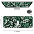 thumbnail image 2 of nygtbtfer Big Large Mouse Pad, Split Leaf Xl Long Extended Full Desk Mousepad Table Mat Cute for Women Gifts, Waterproof Desk Mats on Top of Desks for Keyboard with Stitched Edges 31.5x11.8 in, 2 of 6