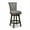 Dark Grey, variant on Henry 27" Armless Swivel Counter Height Bar Stool Dark Heathered Grey Linen
