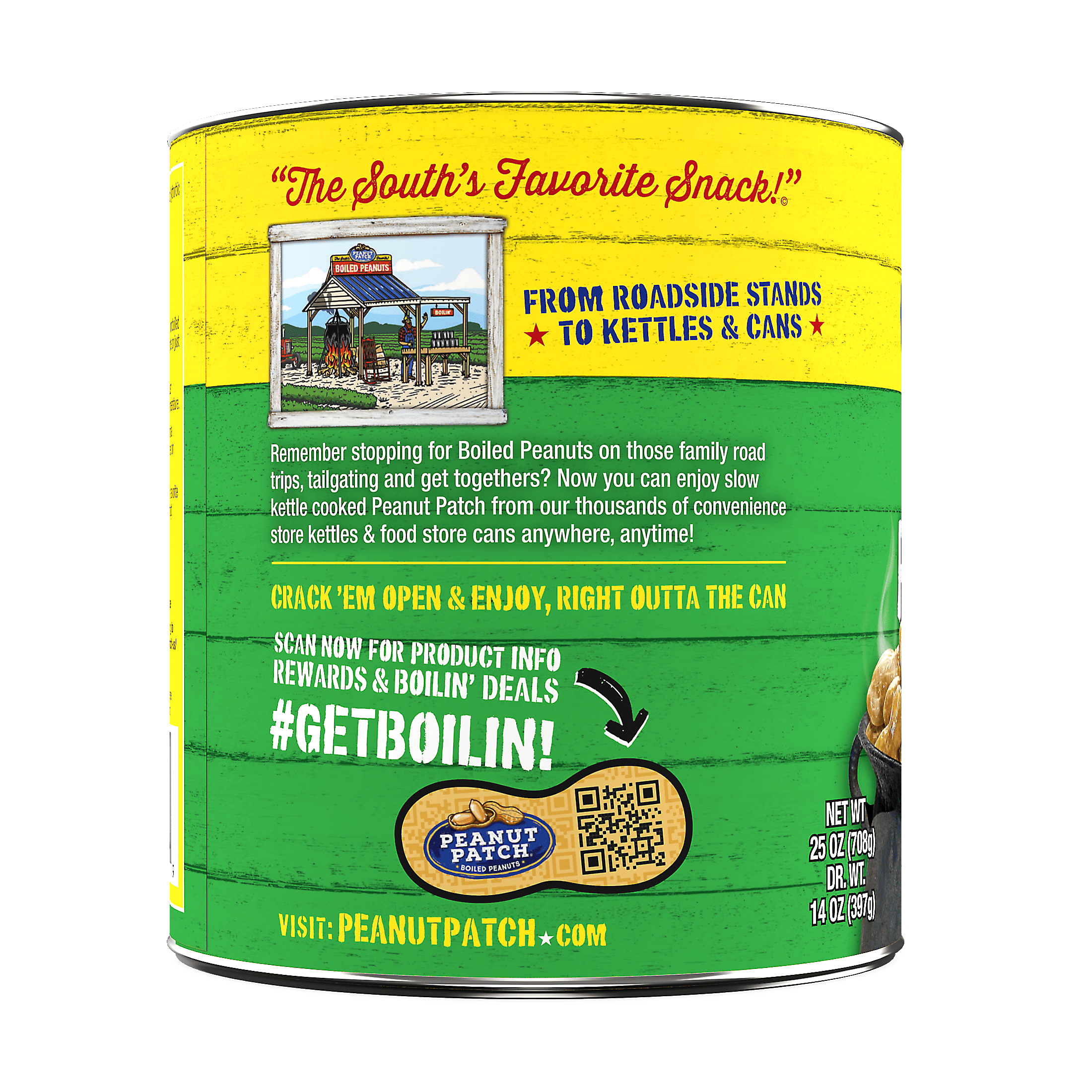 Peanut Patch Original Boiled Peanuts, 25 oz., Can