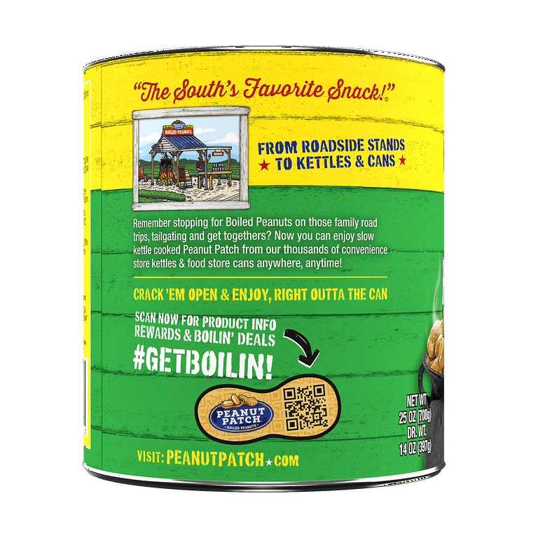 Peanut Patch Original Boiled Peanuts 27oz., Can