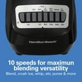 thumbnail image 6 of Hamilton Beach Smoothie Blender, 56 oz. Jar, 10 Speeds, New, Black, 50190F, 6 of 10
