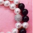 thumbnail image 4 of 10pc Brass Paved Cubic Zircon Metal Beads Bulk Rhinestone Bead Craft 10mm, 4 of 10