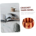 thumbnail image 3 of 1pc Wool Bowl Yarn Storage Container DIY Sewing Kintetd Neddle Storage Organizer Knitting Yarn Bowl Unique Yarn Bowls Fruit Display Bowl Skein Storage Bowl Holder Wood Crochet, 3 of 5