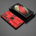 thumbnail image 5 of SaniMore for Samsung Galaxy S24 Ultra 6.8" 2024 Case with Hidden Bracket, Manetic Car Mount Hybird Heavy Duty Protective Tri-layer Shockproof Drop-proof Cover for Galaxy S24 Ultra, Red, 5 of 6