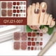 thumbnail image 1 of Etiqueta Engomada Del Clavo Del Dedo Del Pie Envolturas Completas Pegatinas De Esmalte Pegatinas De Arte De Uñas Para Mujeres Niñas Decoraciones De Arte De Uñas Yuarrent CE007391-12, 1 of 6