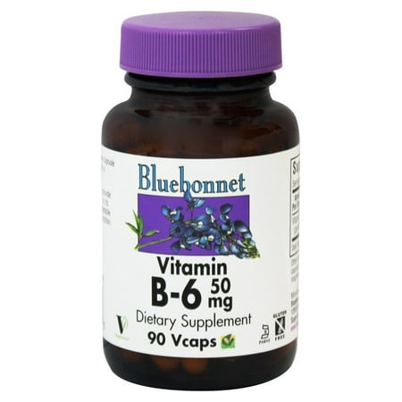 Bluebonnet Nutrition - Vitamine B6 50 mg. - 90 Vegetarian Capsules