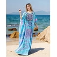 thumbnail image 3 of Sunforyou Caftans Plus size Loungewear Kaftan Dresses Lightweight moo moos for women, 3 of 5