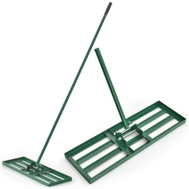 Steelite Lawn Leveling Garden Rake, 6.5FT 17"x10" Heavy Duty Garden Rake Metal