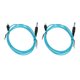 thumbnail image 3 of 2pcs 5.9ft Tattoo Clip Cords Interfaz RAC Profesional Cobre Silicona Tattoo Clip Cobre Core Clip Cable Cable Rotary Tattoo Machine Kit De Fuente De Alimentación(azul), 3 of 5