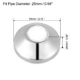 thumbnail image 2 of Round Escutcheon Plate, 69x24mm Stainless Steel Chrome Plating for 25mm Diameter Pipe 2Pcs, 2 of 3