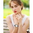 thumbnail image 5 of KOMI Thin Silicone Band Compatible with Apple Watch 41mm 38mm 40mm 45mm 42mm 44mm,Slim Narrow Replacement Sport Strap Wristband for iWatch Series SE 9 8 7 6 5 4 3 2 1 Women Men, Blue Grey, 5 of 8