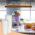 thumbnail image 5 of Diska NuLife 8 oz Double Wall White, Disposable Glasses Double Wall Paper Coffee Cups, Hot and Cold Beverage Drinking Tea Cup for Parties, Kitchen (25 Pcs), 5 of 5