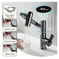 Temperature Digital LED Display Basin Faucet, 360 Rotation 3 Modes