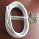 thumbnail image 5 of Worallymy Cable de alambre de cortina blanco de 3 metros cable colgante de red de ventana de PVC recubierto de plástico con 12 ganchos y ojos Worallymy JD735806051, 5 of 6